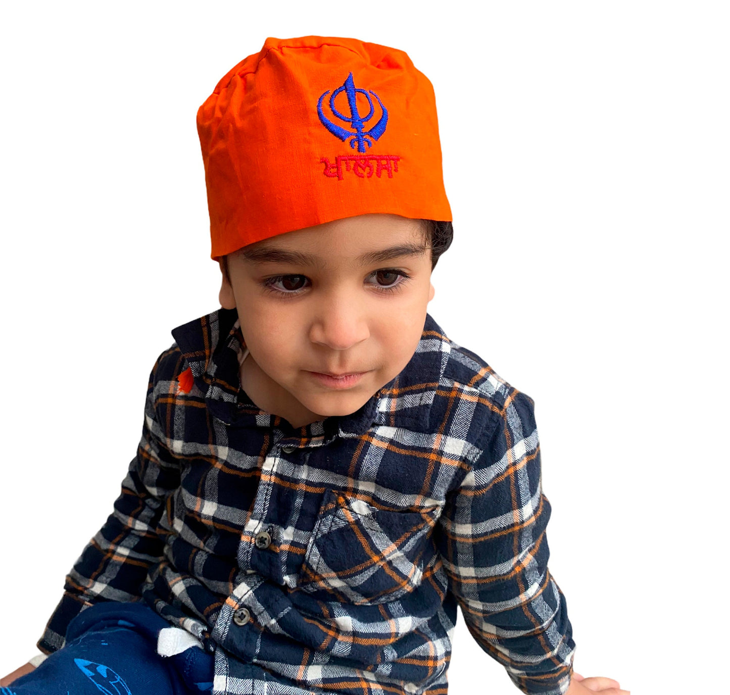 Sikh Patka for Kids with Khanda Sign | Newborn to 3–4 Years