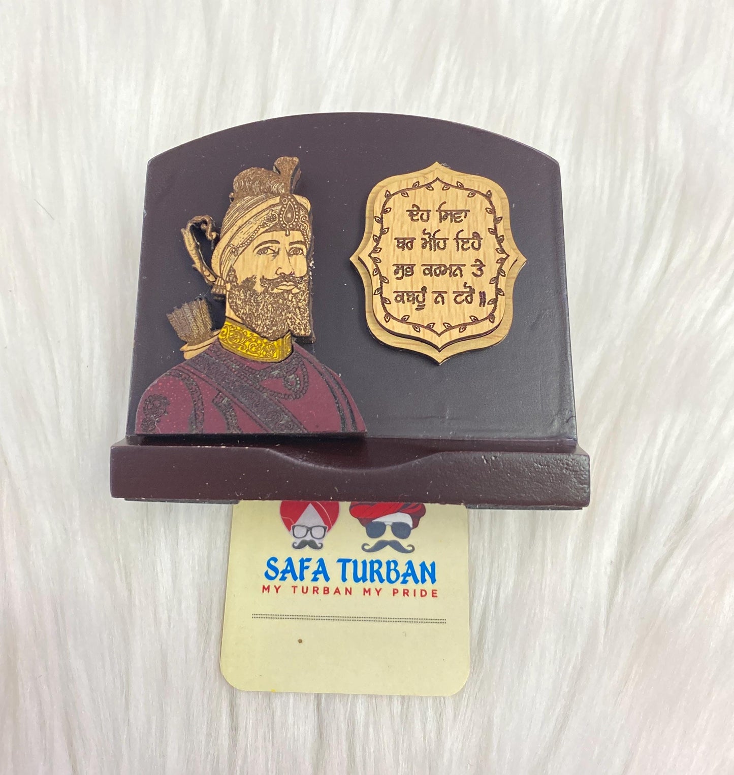 Wood Car/Truck/Office Dashboard/TableTop Display Accessories/Religious/Sikh item