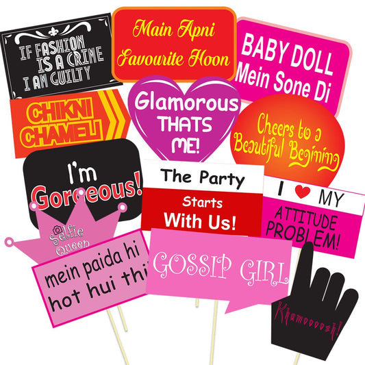Wedding/Party Props for Photo Booth/ Mehandi Props/ Sangeet Props