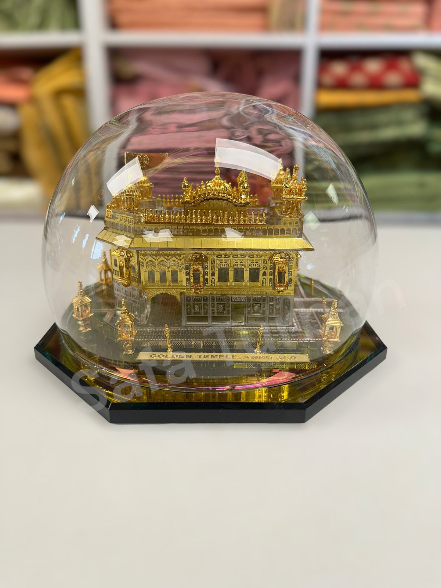 Car/Truck/Office Dashboard/TableTop Display Accessories- (Golden Temple) II Religious/Sikh item (24 carat gold plated)