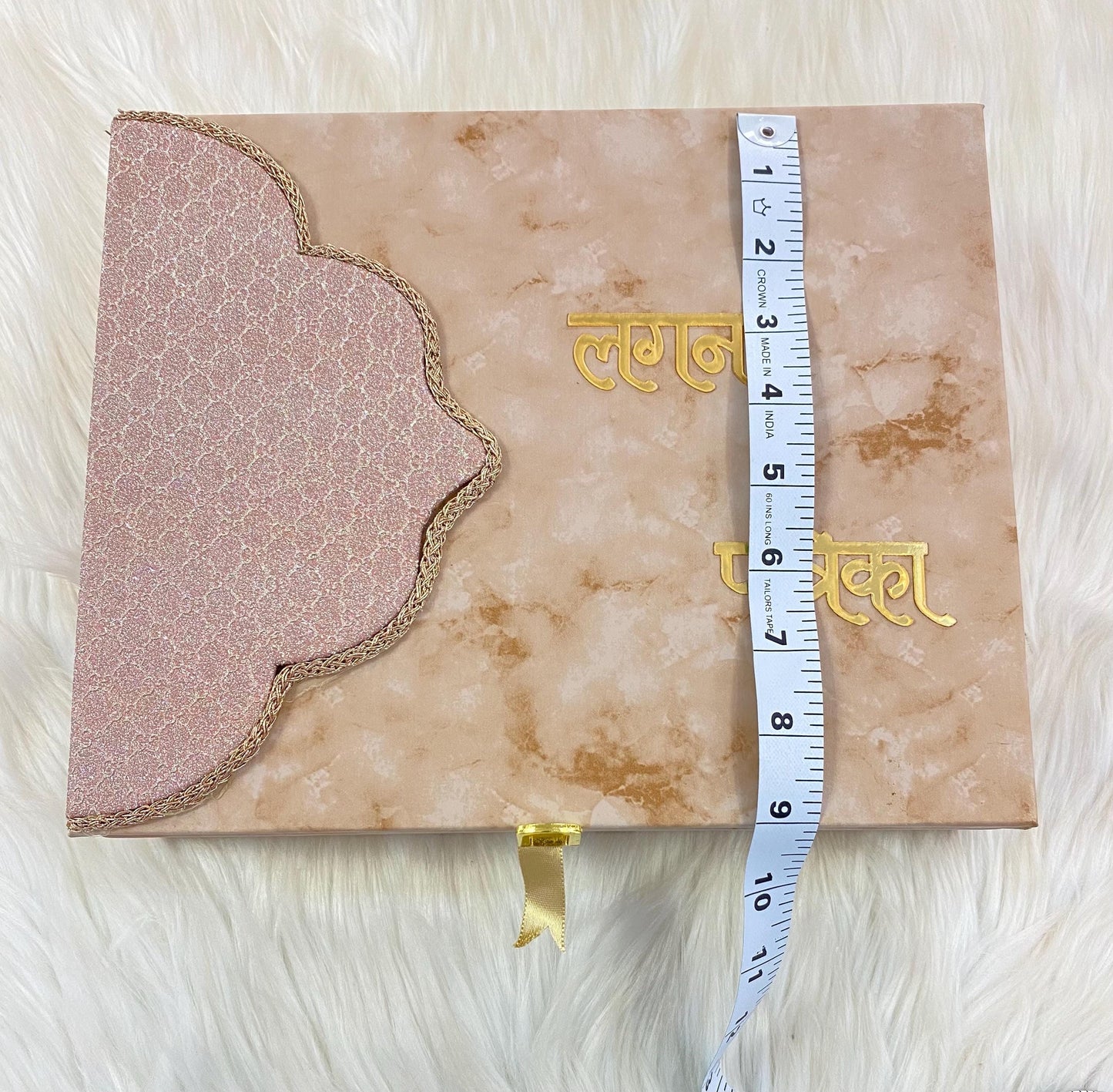 Wedding Invitation- Designer Musical Lagan Patrika/Peeli Chitthi/Shahi Chitthi for Marriage Invitation and Sagan in Hindi (Set of 1)
