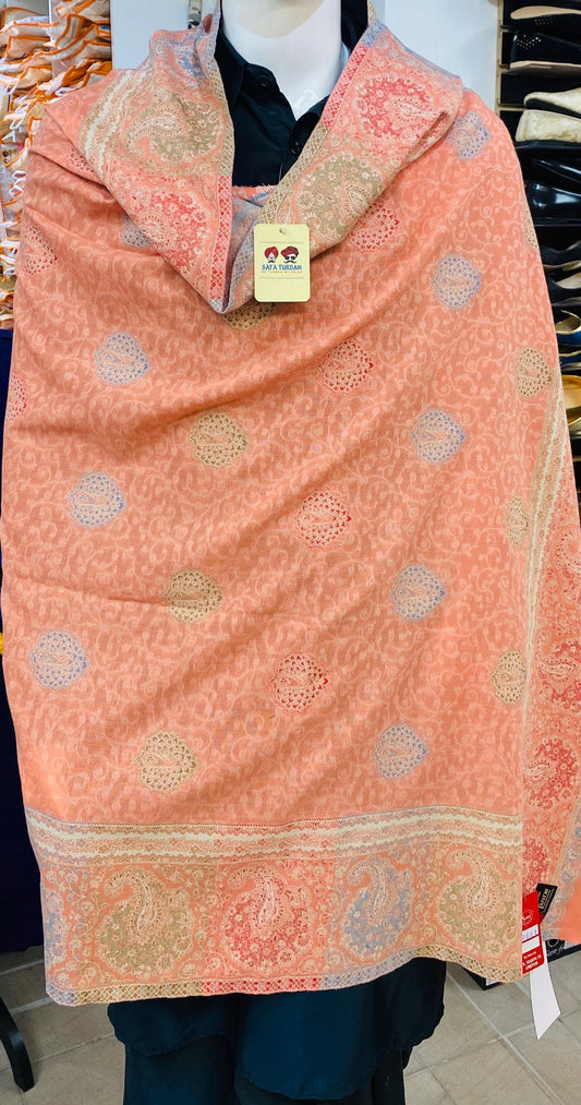 Unisex Pashmina Shawl/ Pashmina Stole Dupatta, Multicolour woolen Shawl
