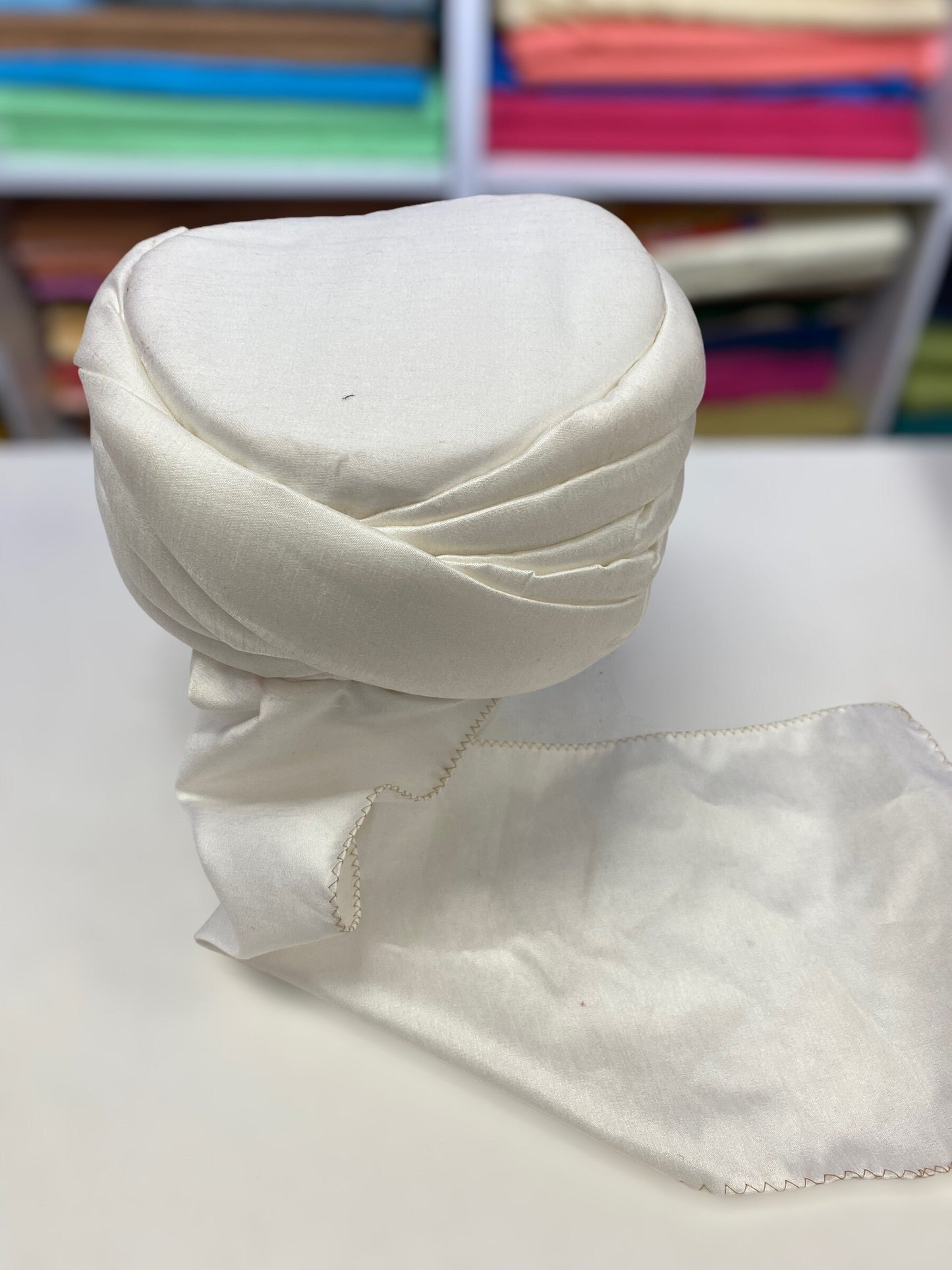 Groom Wedding Turban Turban- Cream Safa Turban/Pagdi/Premade Turban/ Wedding Safa/Turban/Pagdi for Men (Groom)/ Thalapa