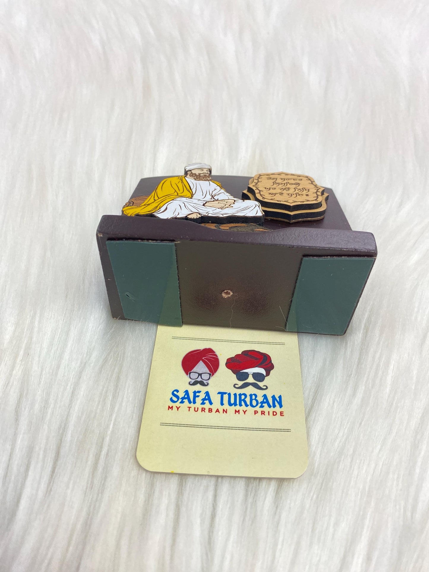 Wood Car/Truck/Office Dashboard/TableTop Display Accessories/Religious/Sikh item