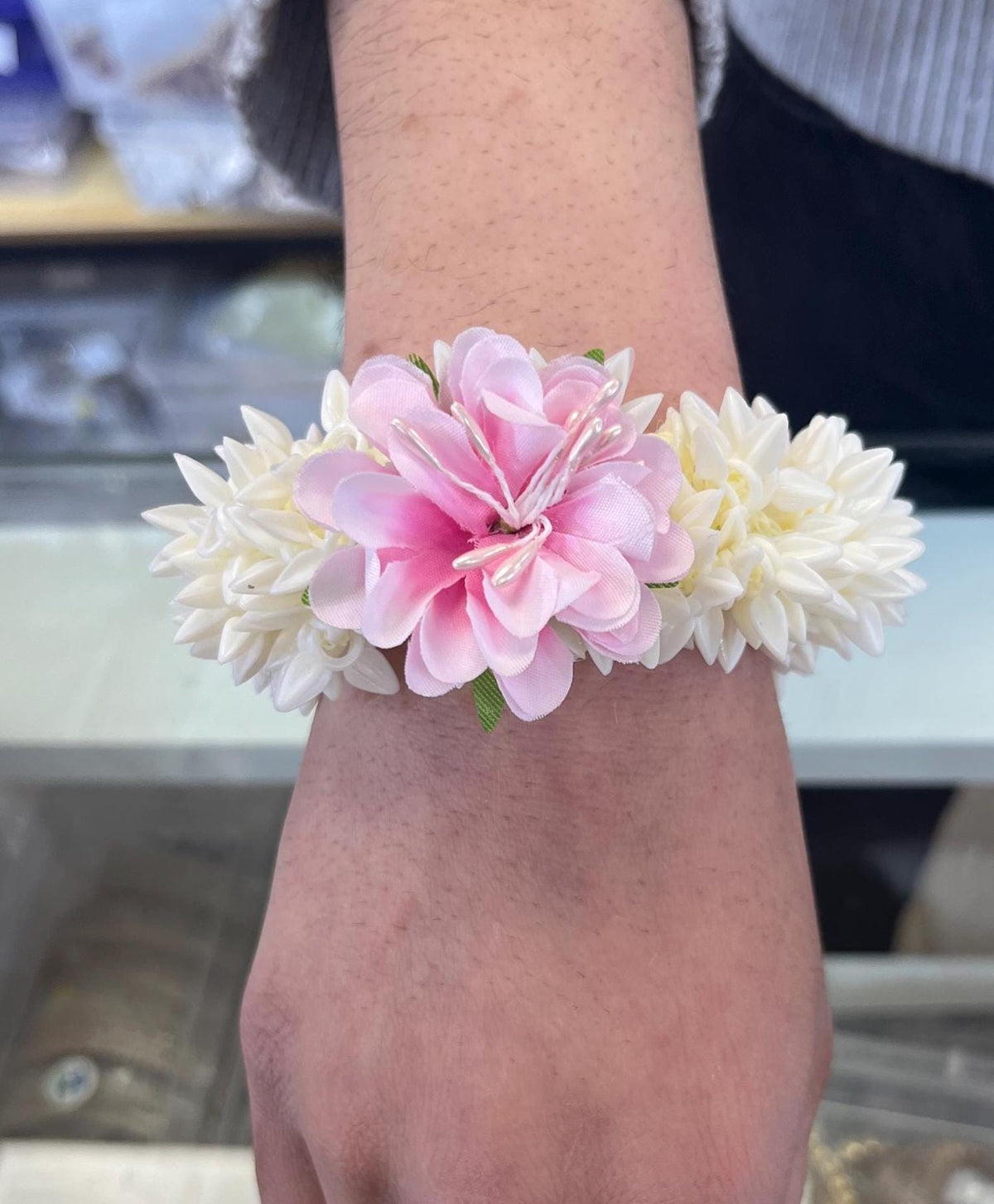 Artificial Flower Band Fragrant Gajra II Indian,Pakistani Wedding II Hair Accessories, Hair Gajra, Floral Jewelry (Pack of 2)