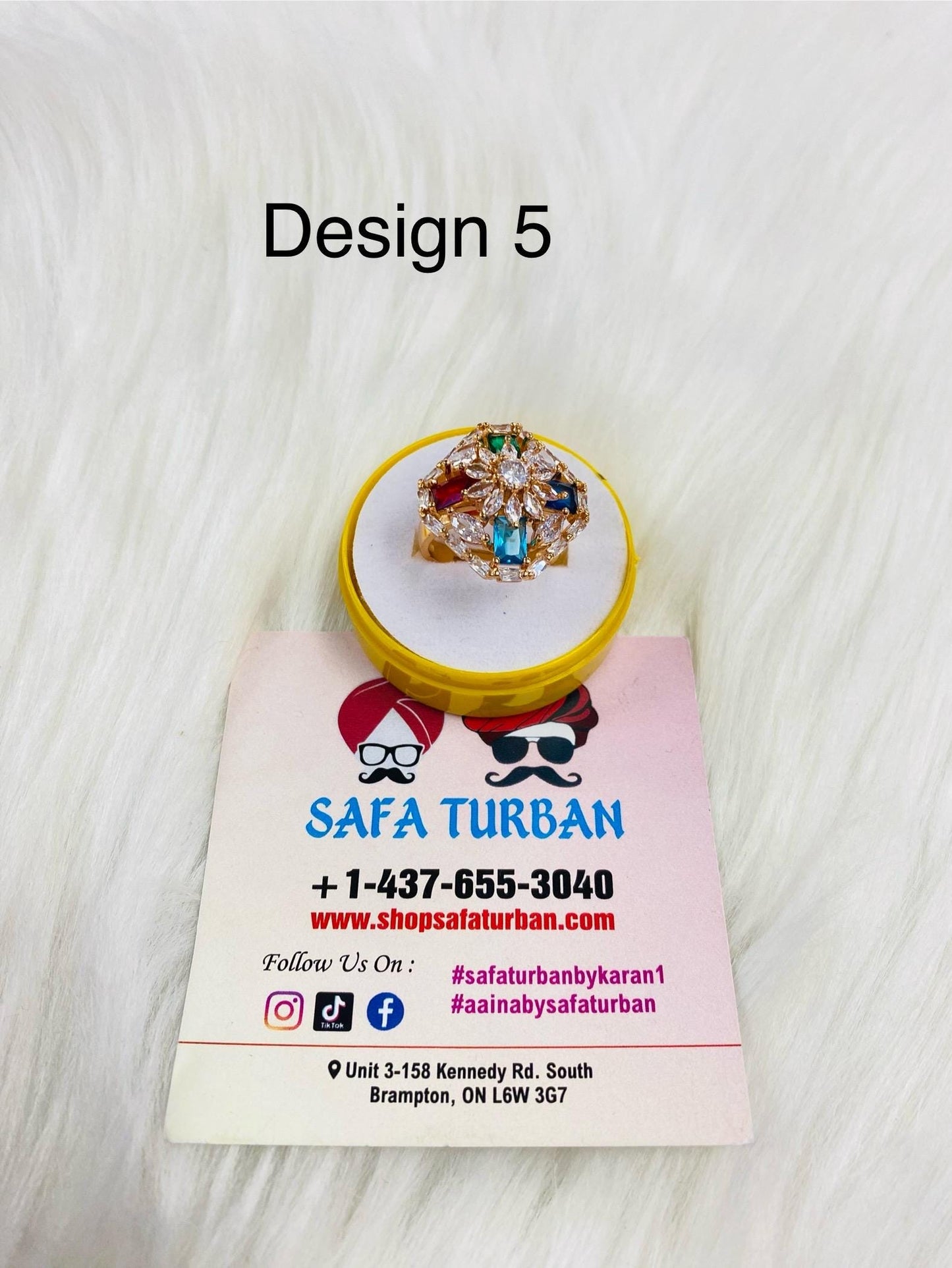 American Diamond Look/Artificial Rose Gold Ring For Women and Girls