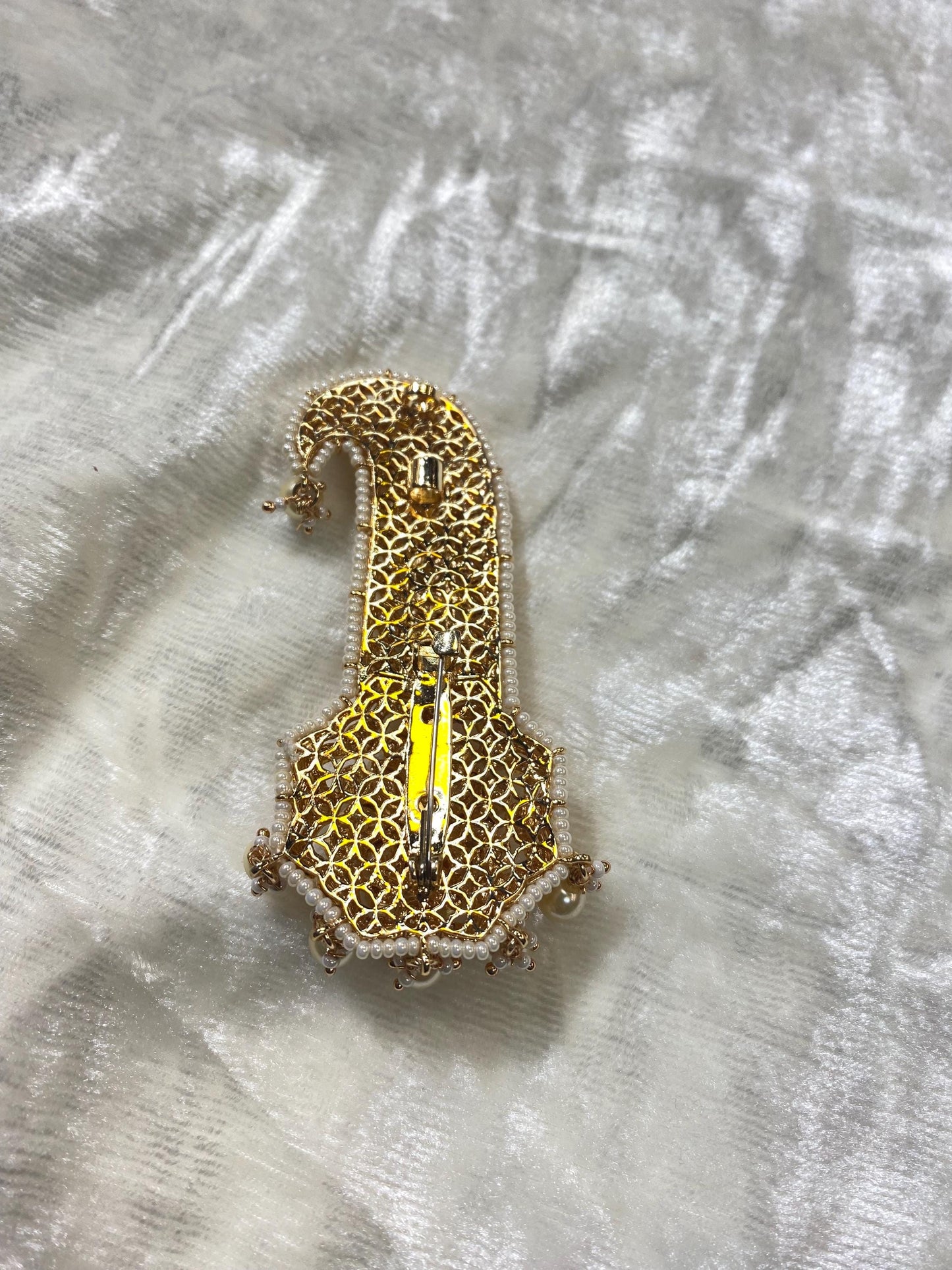 Golden Indian Groom Wedding Accessories-  Kalangi/Kalgi for Men's Safa/Groom Pagdi