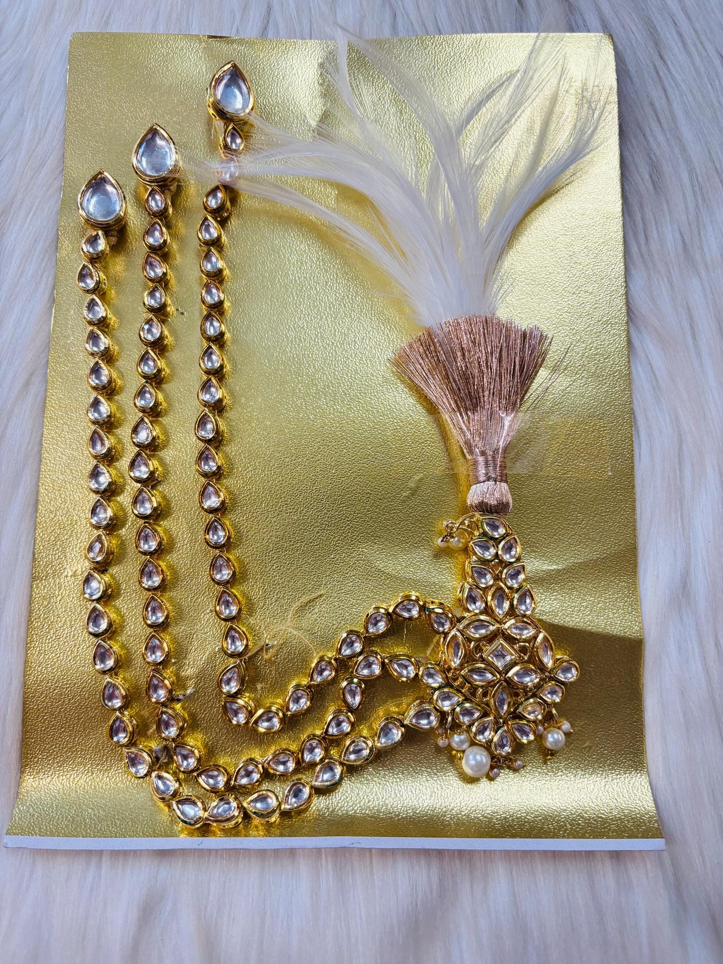 Indian Groom Wedding Accessories-  Kalangi/Kalgi with one side string for Men's Safa/Groom Pagdi