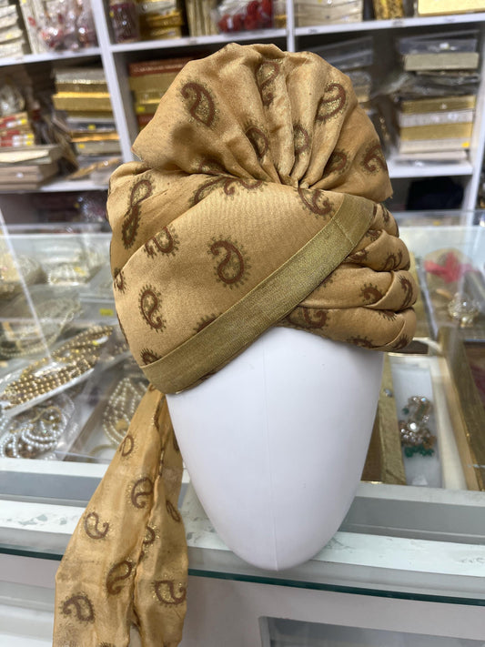 Indian Wedding- Hindu  Safa With Velcro for Baraati/Family Members, Safa Turban/Pagdi/Premade Turban Headwrap for dulha/baraati/Velcro safa