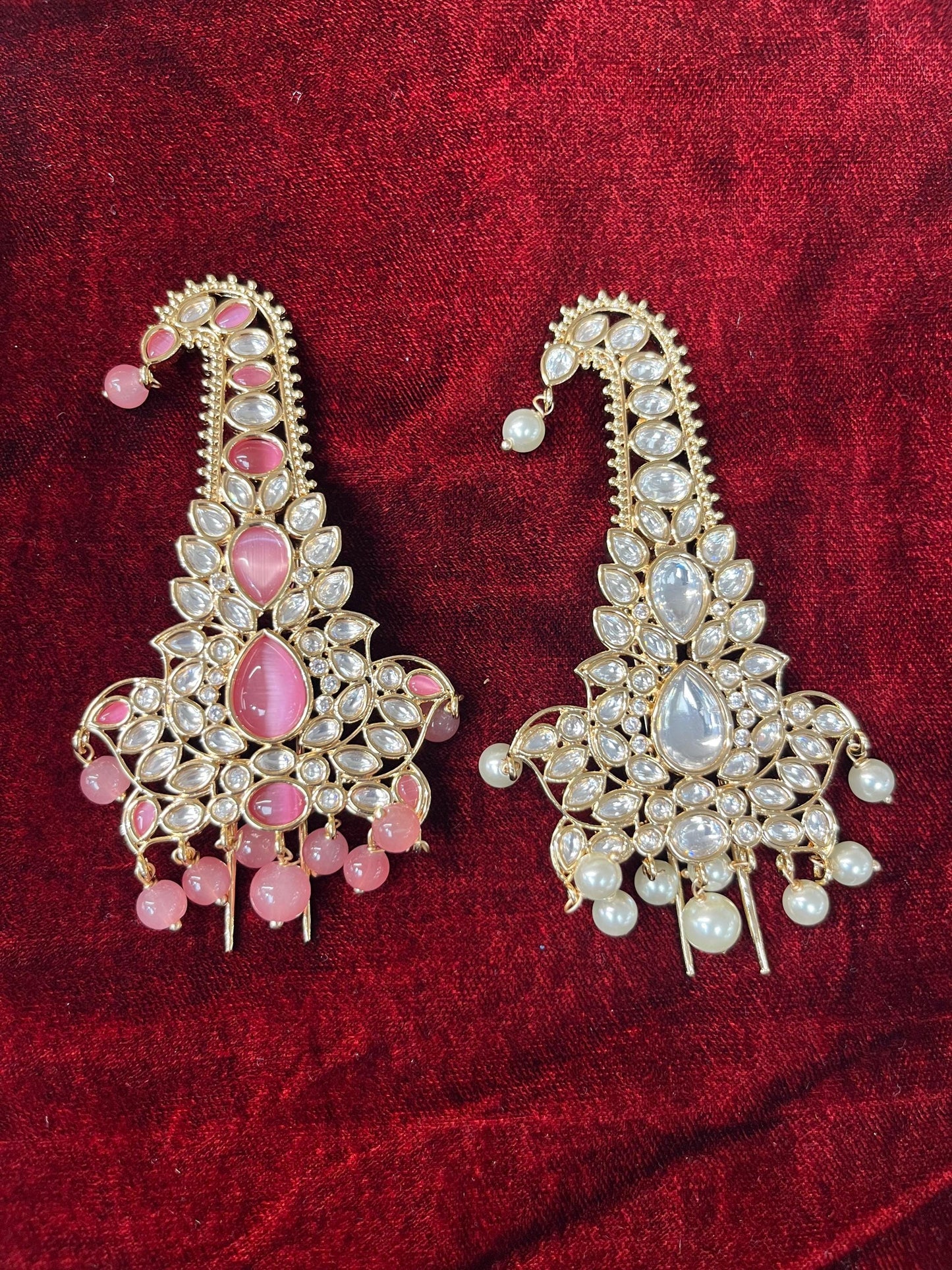 Indian Groom Wedding Accessories- Kundan  stone Kalangi/Kalgi for Men's Safa/Groom Pagdi