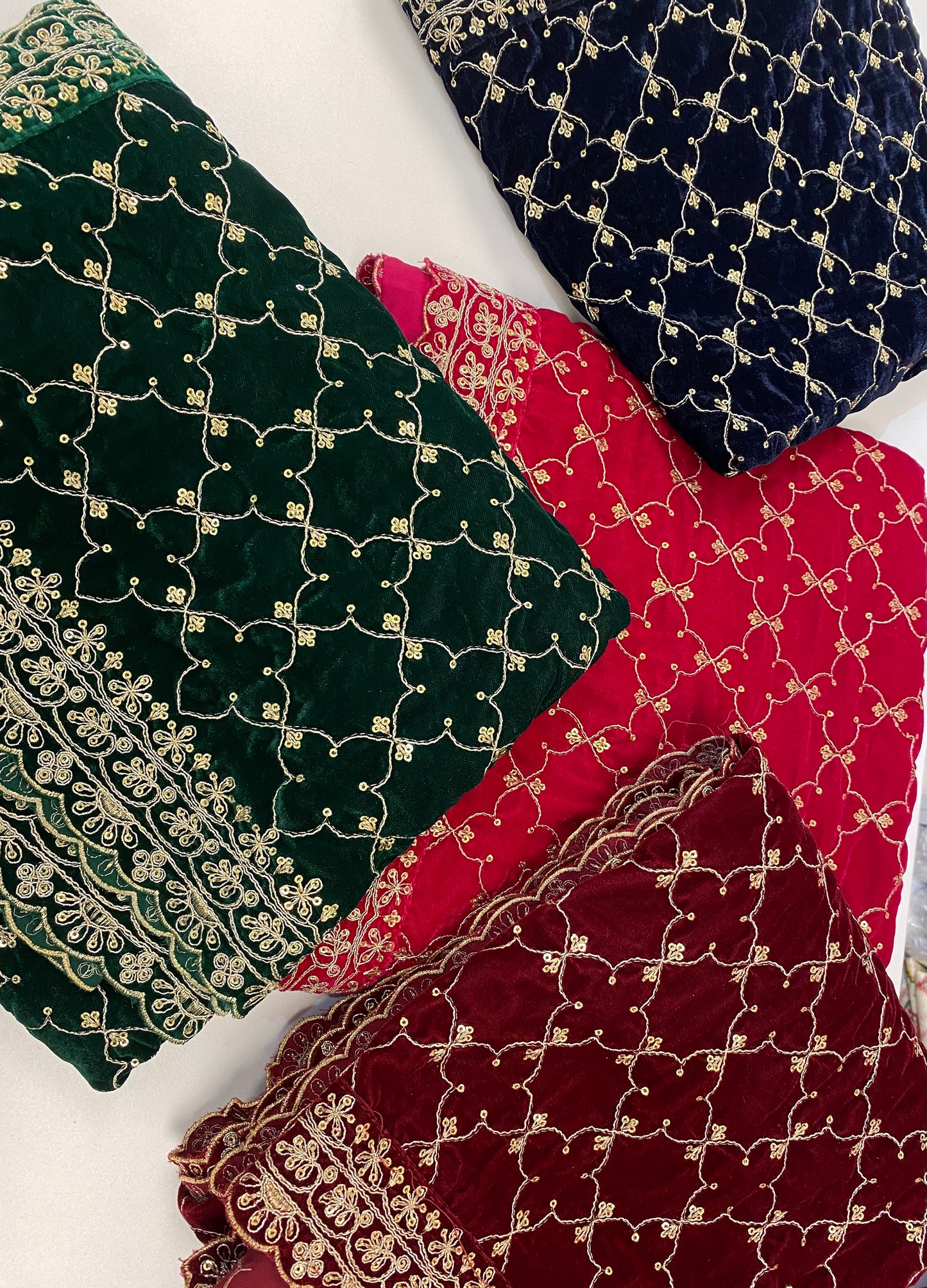 Indian Wedding- Velvet Shawl /Dupatta, Velvet Dupatta- Women's / Men's Velvet Dupatta, Shawl, Dupatta