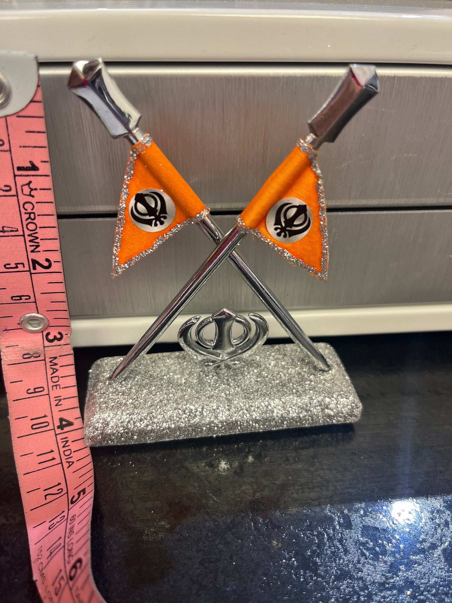 Car/Truck/Office Dashboard Accessories- (Khanda Flag ) II Religious item