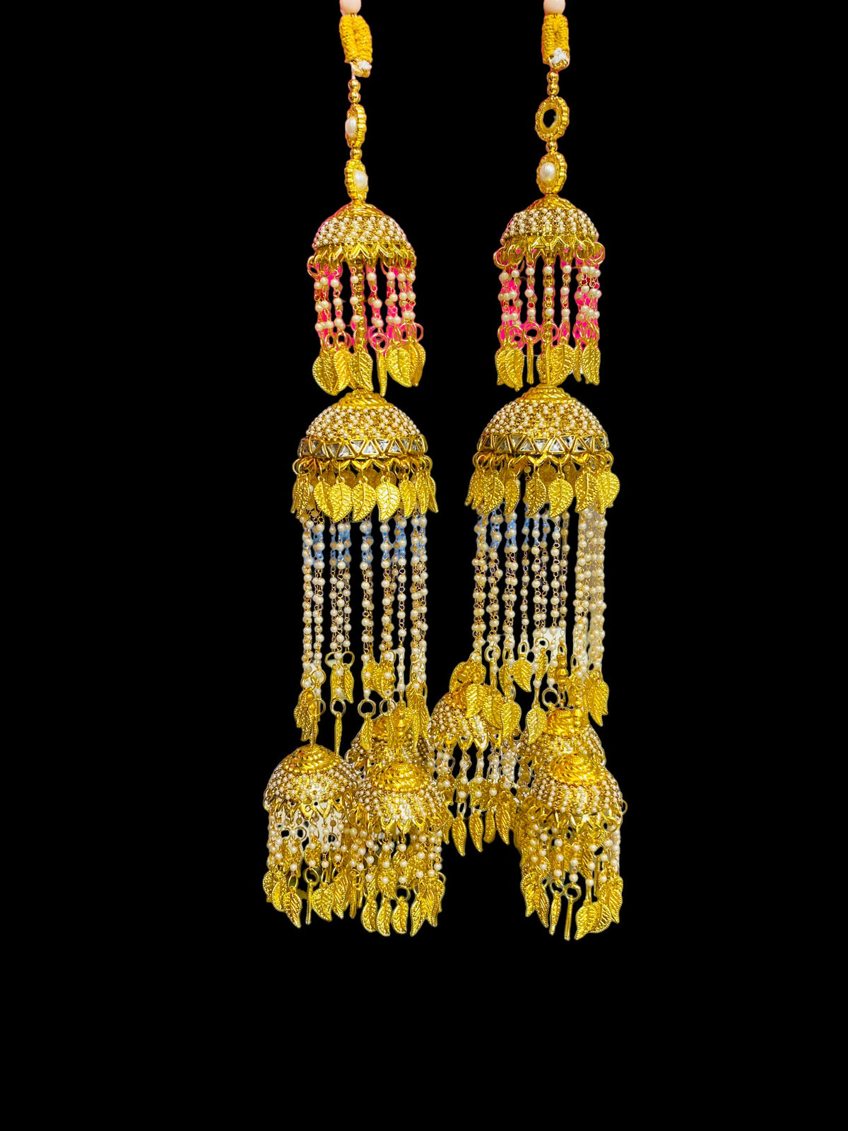 Beautiful Bridal Kaleera Traditional Big Size Kaliras for Bride & Women Hand Hanging Kalera(sold as pair)