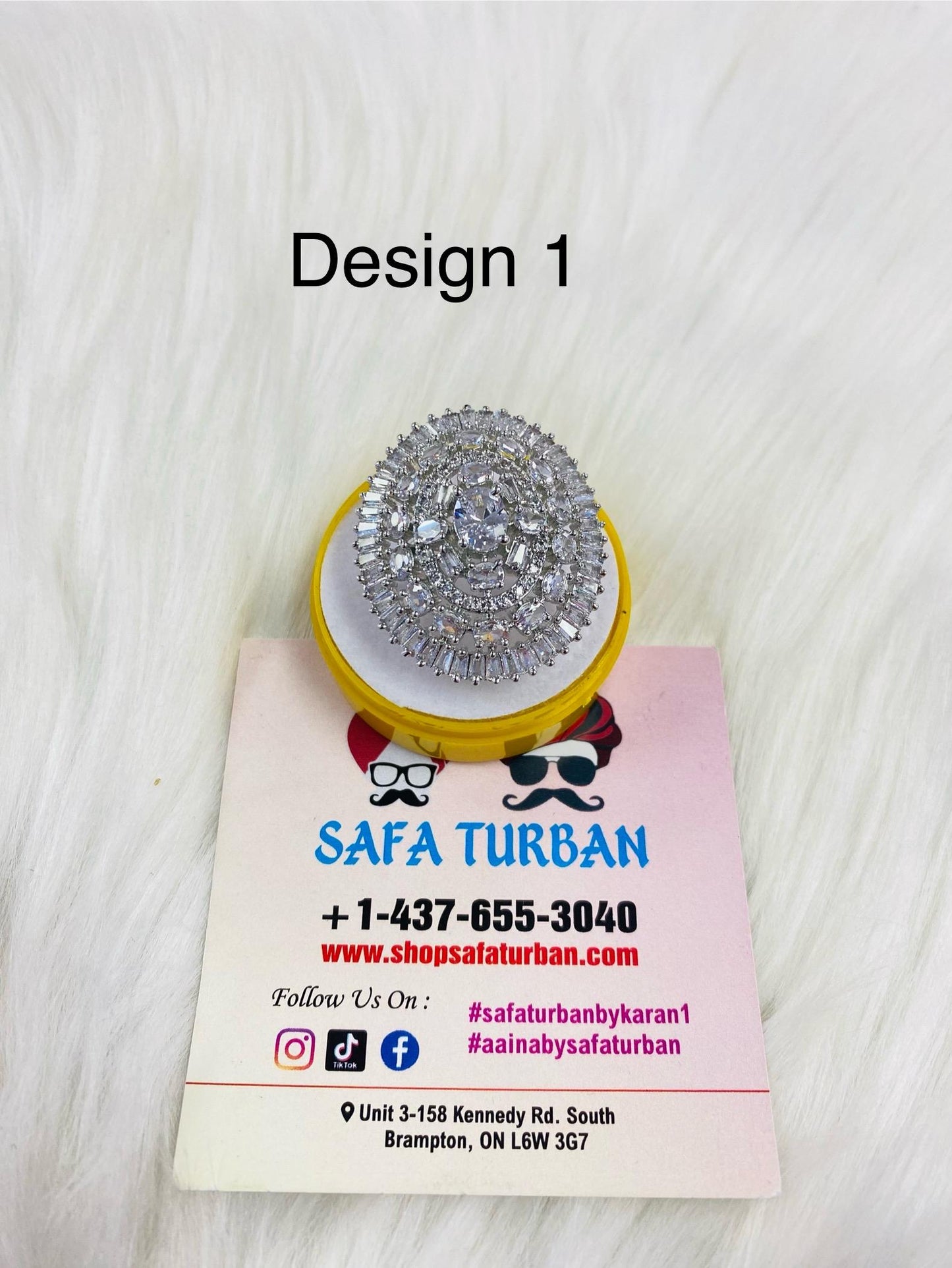 American Diamond Look/Artificial Silver Ring For Women and Girls