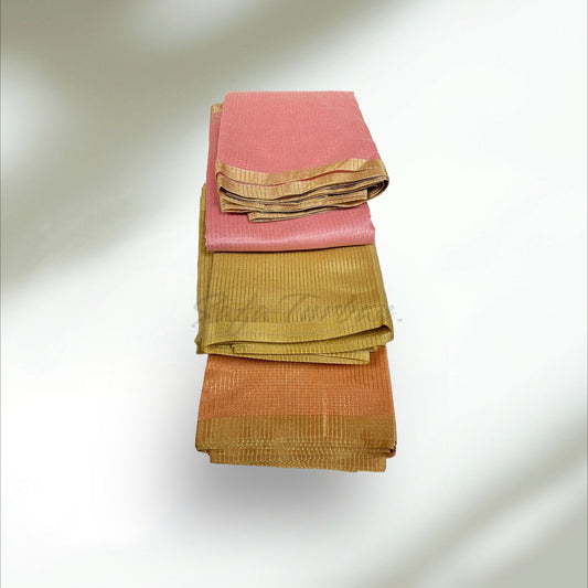 Men's Traditional Turban Fabric/Safa/Pagdi/Pheta Cloth (Golden/Peach/Pink) for Barati/Groom/Social Occasion