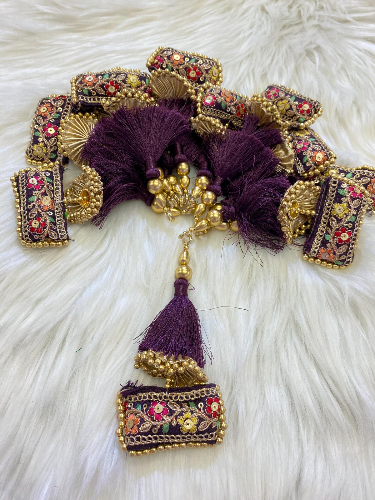 Fashion Handmade Latkan, Stylish Heavy Long for Lehenga, Chunni Border, Hanging Latkan for Lehenga, Handmade Pillow Shaped latkan