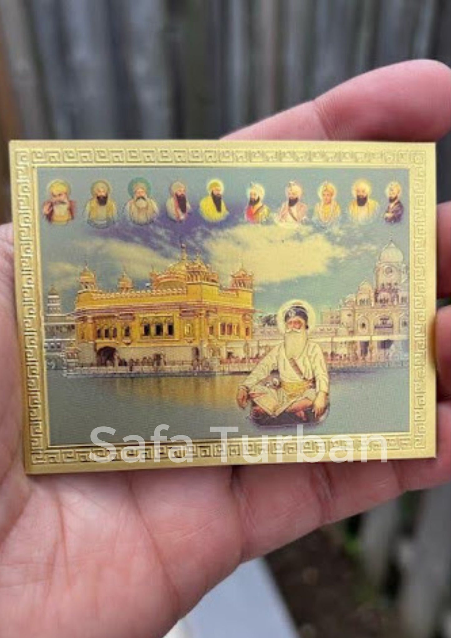 Sikh Golden Temple Fridge Magnet Souvenir- Souvenir-Golden Temple and 10 Sikh Guru Sahib Ji