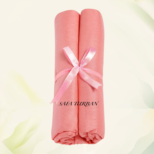 Sikh Turban- Light Peach (Full Voile and Rubia(Medium)/Half and Half Voile), Sikh Turban, Turban Fabric (stitching/peeko/edges finishing)