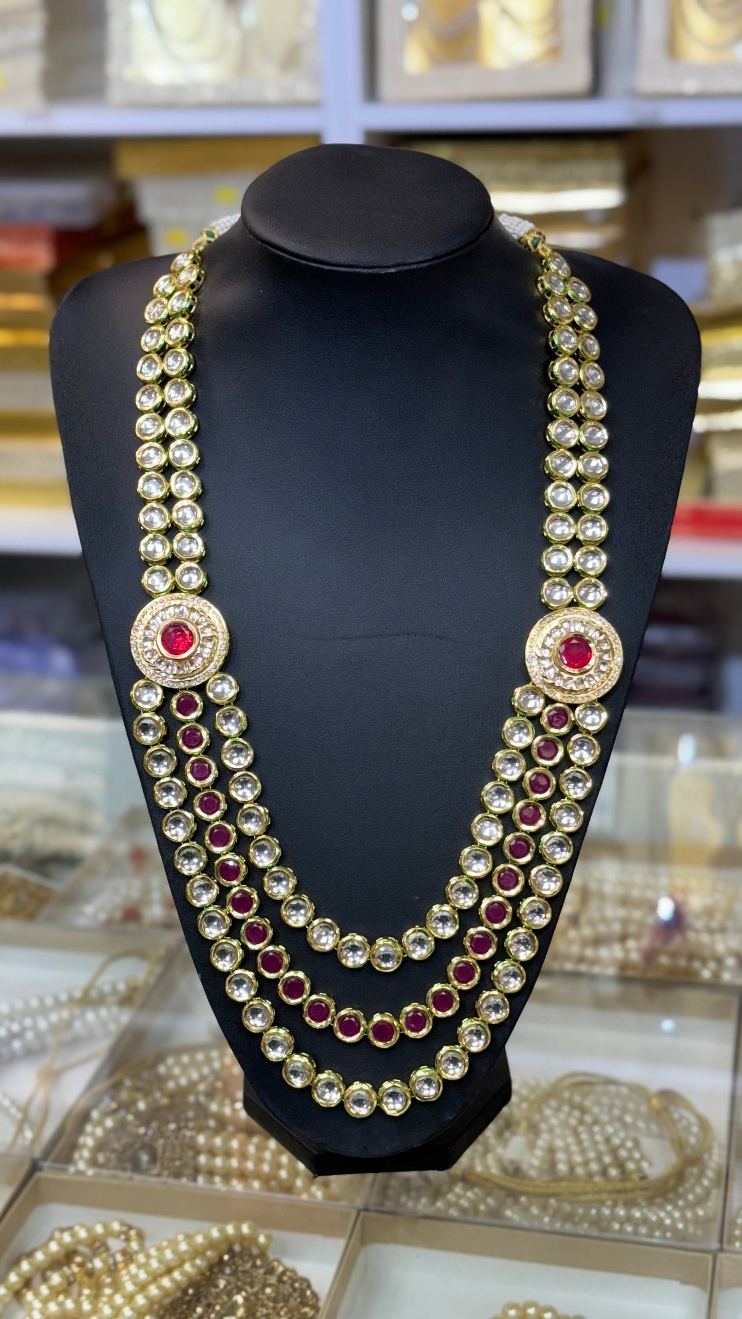 Indian Wedding-Kundan Necklace for Men/Groom for Wedding