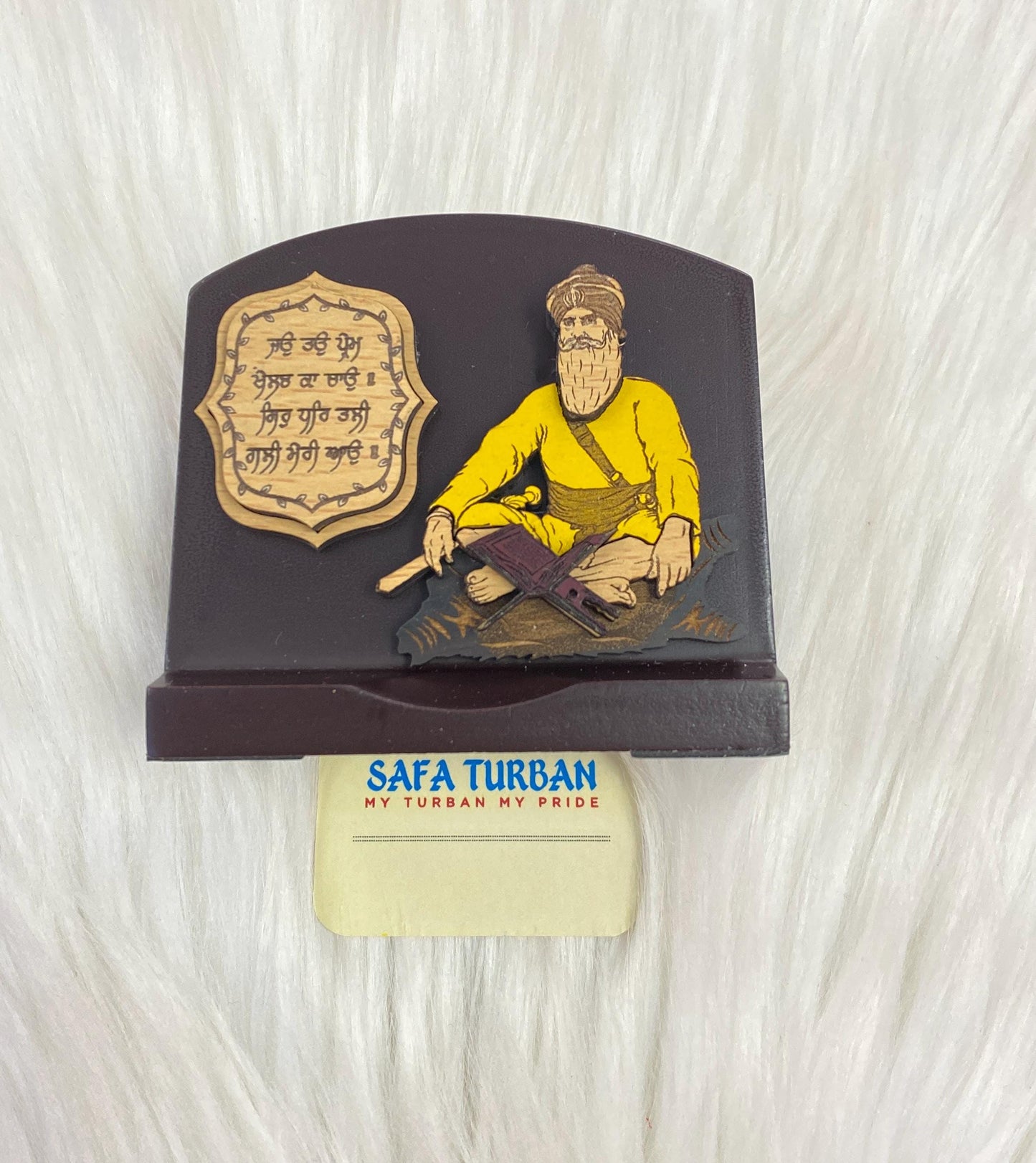 Wood Car/Truck/Office Dashboard/TableTop Display Accessories/Religious/Sikh item