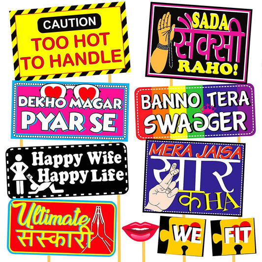 Wedding/Party Props for Photo Booth/ Mehandi Props/ Sangeet Props