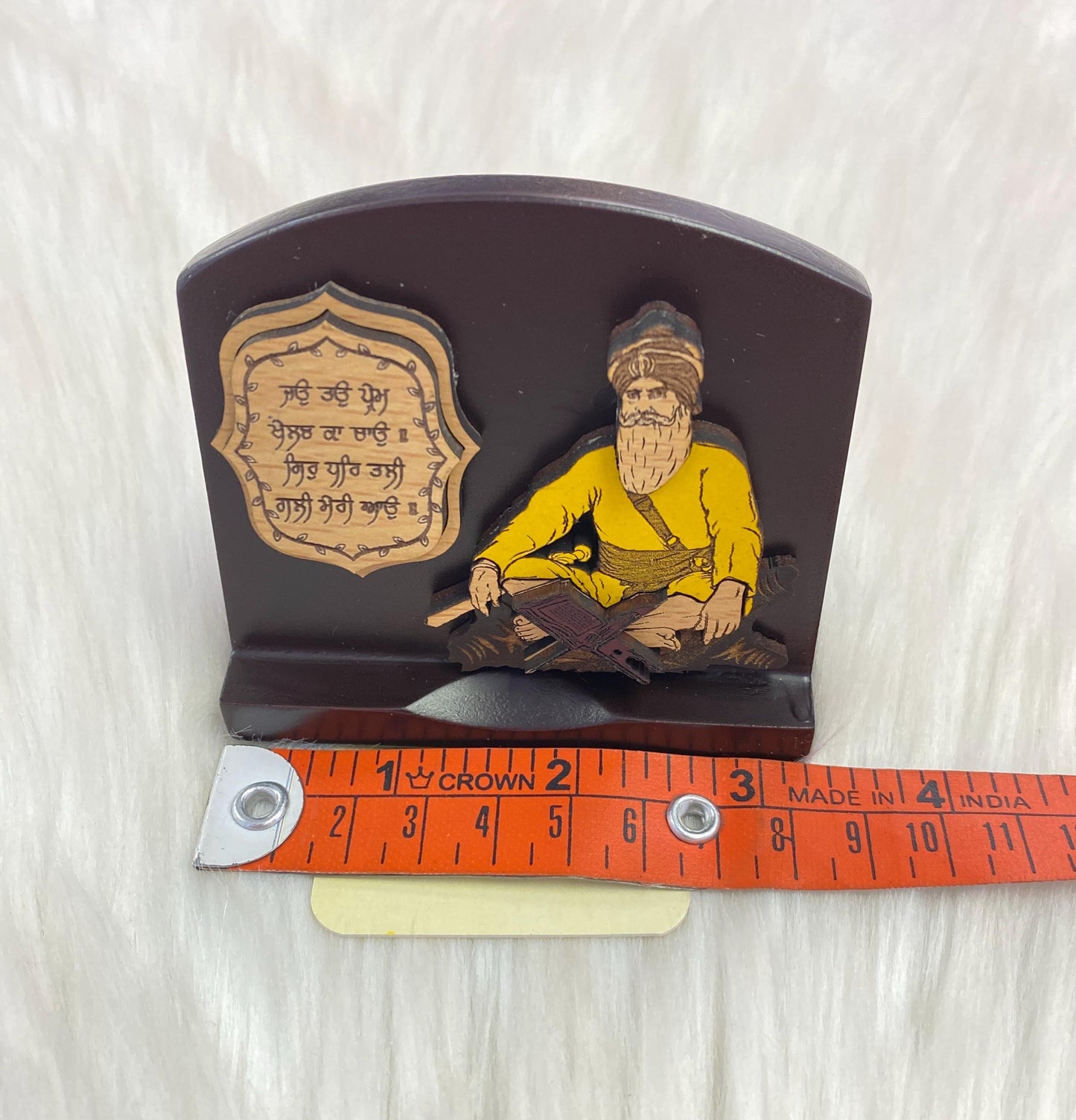 Wood Car/Truck/Office Dashboard/TableTop Display Accessories/Religious/Sikh item