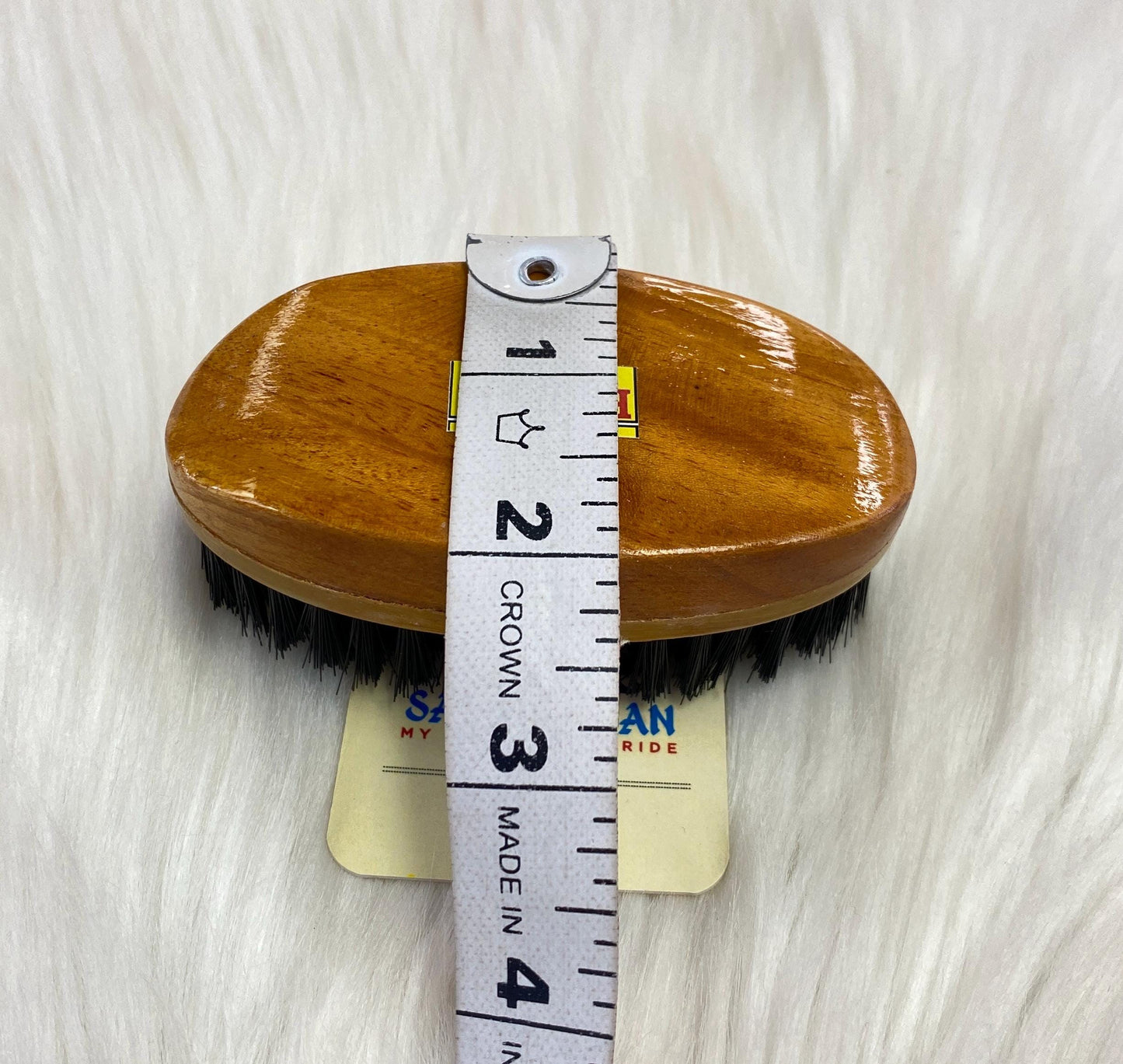 Wood Brush-Wood Colour (Brown) II For Beard| Non-static | Eco-Friendly