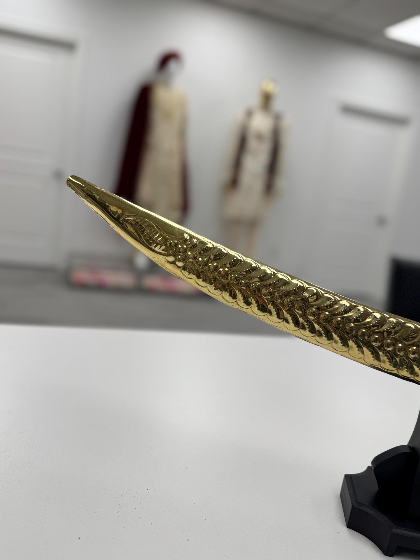 Indian Wedding Decorative Sword/Kirpan- Golden Sword with Golden work handle/For wedding purpose/Indian Rajput Wedding Sword
