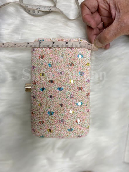 Handicraft Beautiful Bling Box Clutch Bag Purse For Bridal, Casual, Party, Wedding II Girls' Clutch II wedding purse II embellished purse