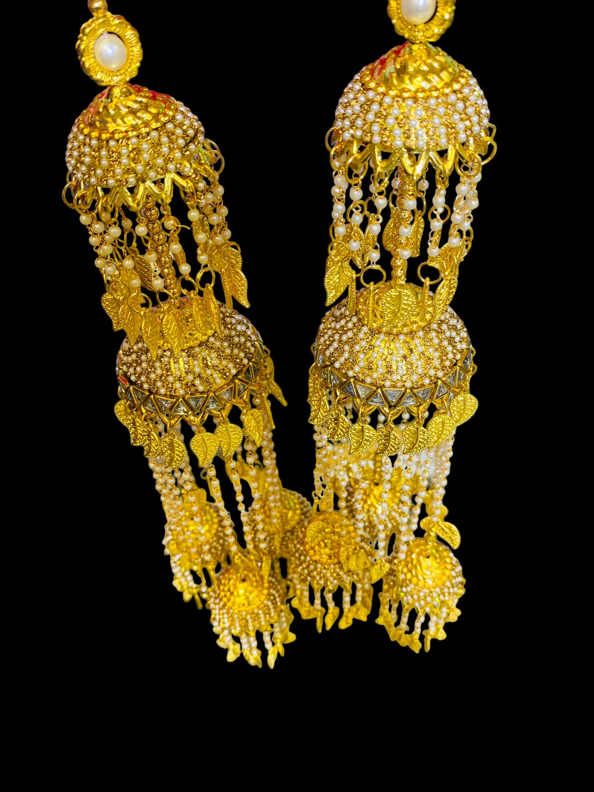 Beautiful Bridal Kaleera Traditional Big Size Kaliras for Bride & Women Hand Hanging Kalera(sold as pair)