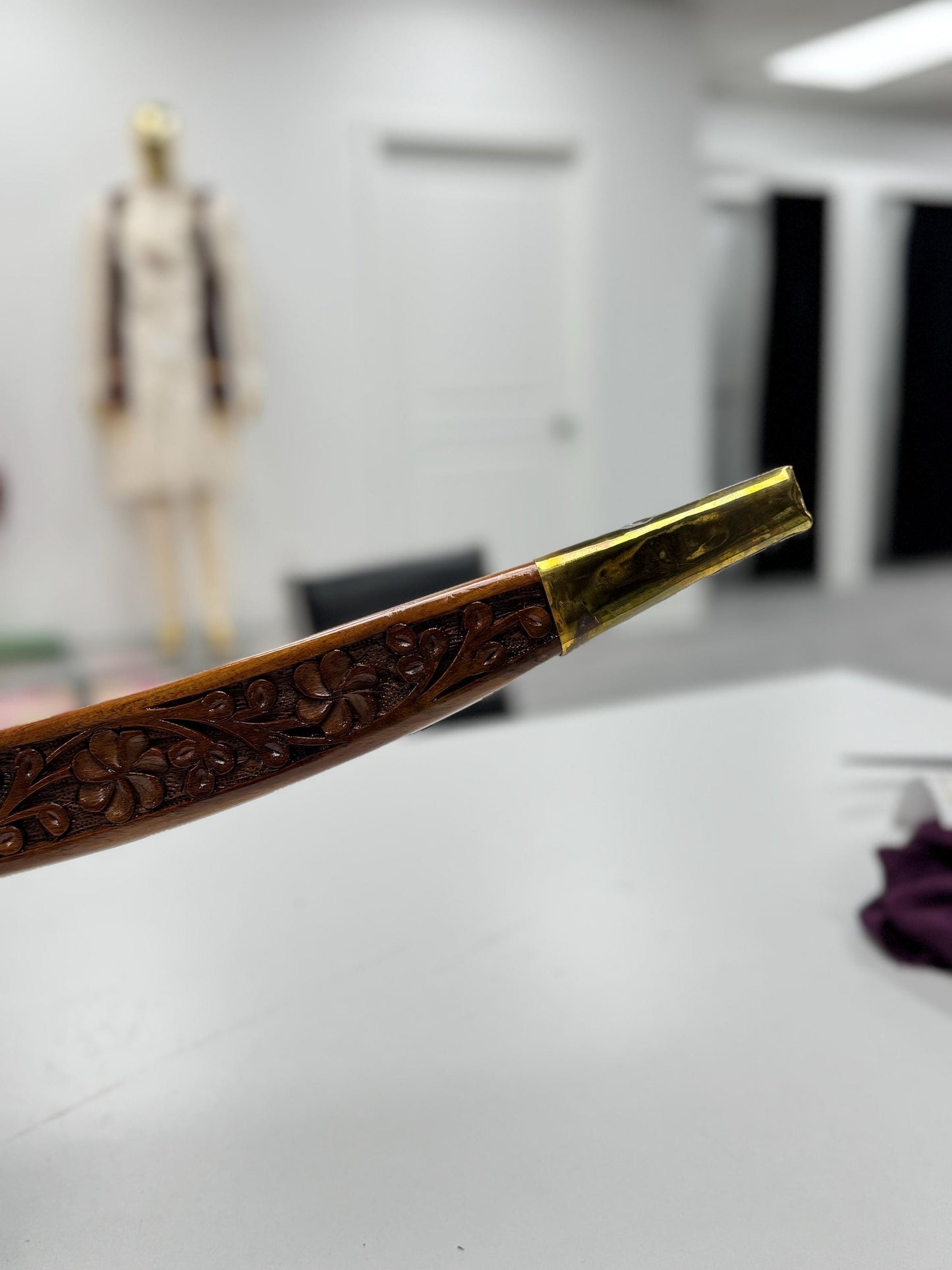 Indian Wedding Decorative Sword/Kirpan- Wooden kirpaan with golden handle/For wedding purpose/Decorated Sikh Wedding Kirpan