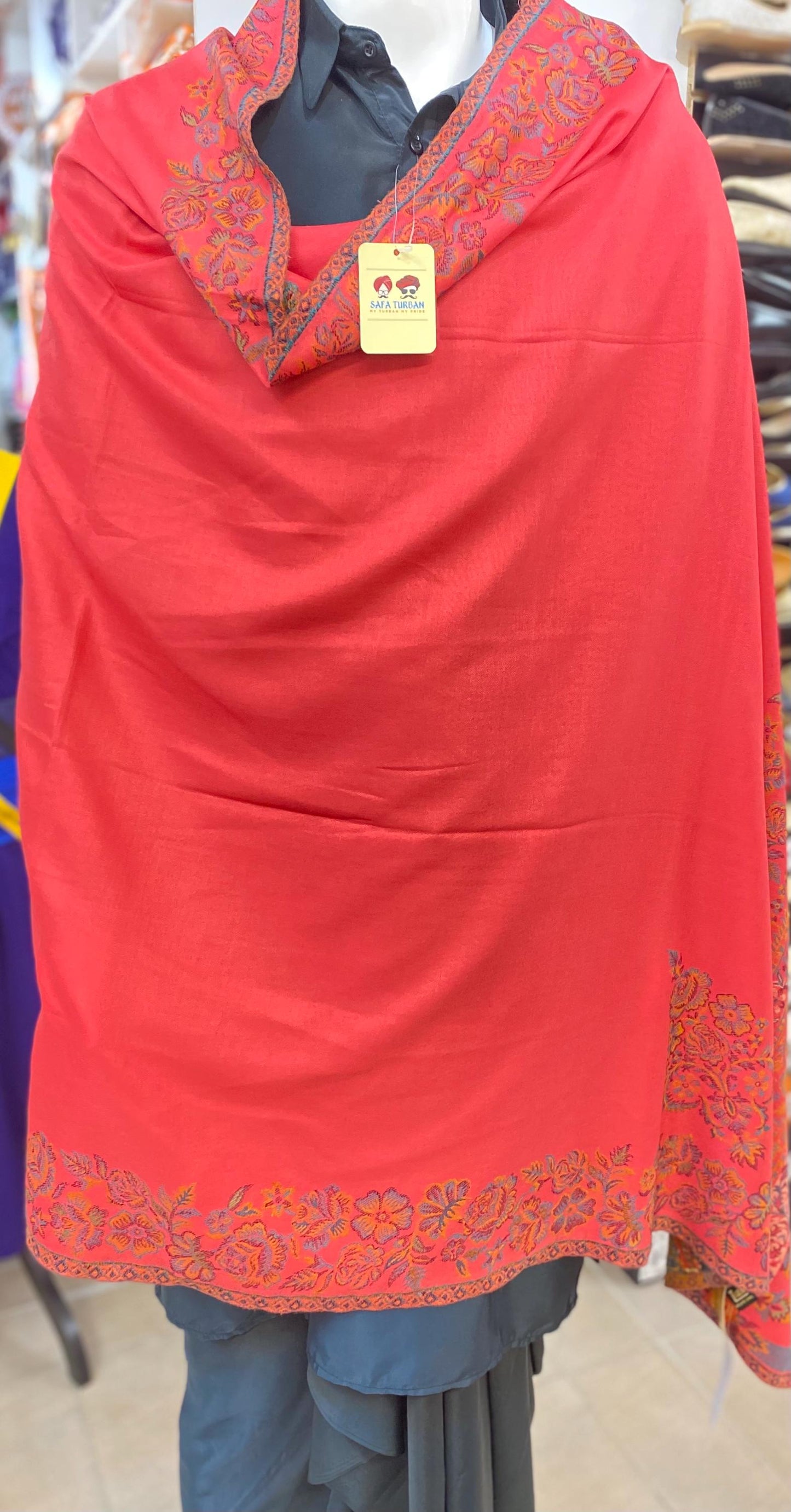 Unisex Pashmina Shawl/ Pashmina Stole Dupatta, Multicolour woolen Shawl