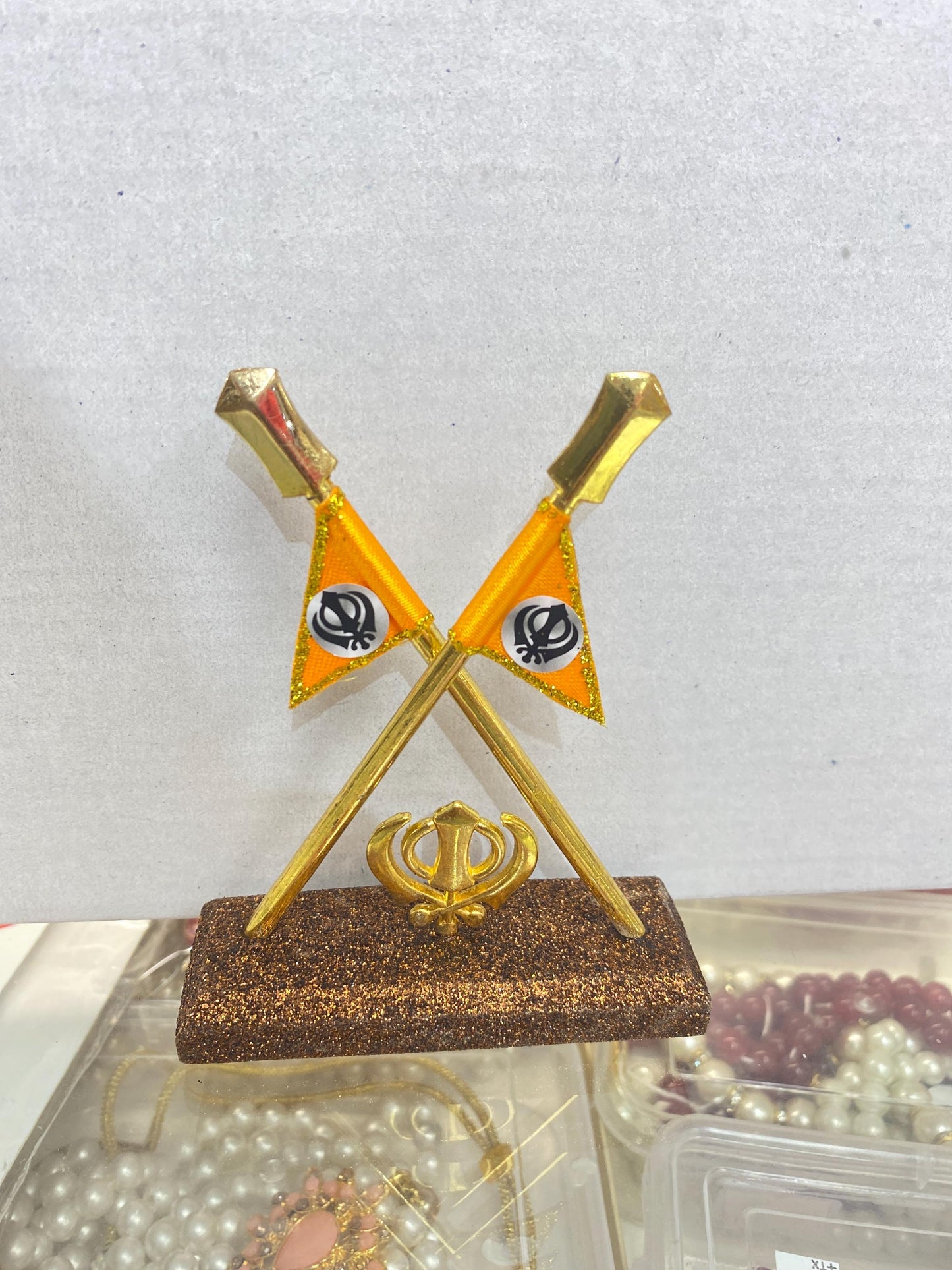 Car/Truck/Office Dashboard Accessories- (Khanda Flag ) II Religious item