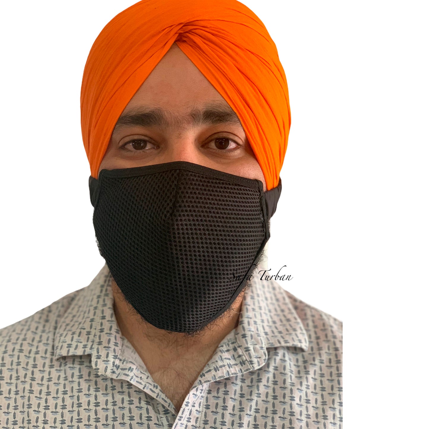Sikh Turban Mask/ Mask for Turban/Mask for Beard/Turban Mask with velcro