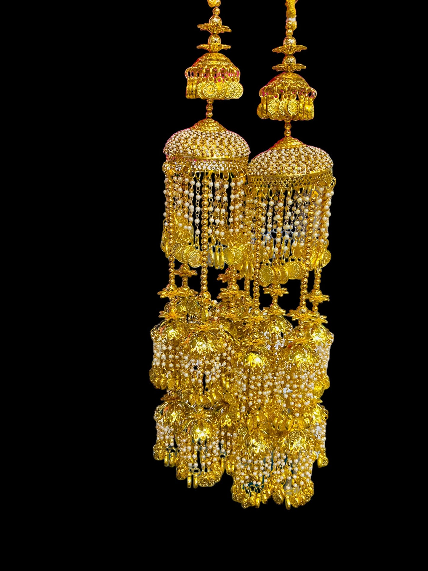 Beautiful Bridal Kaleera Traditional Embossed Big Size Kaliras for Bride & Women Hand Hanging Kalera(sold as pair)