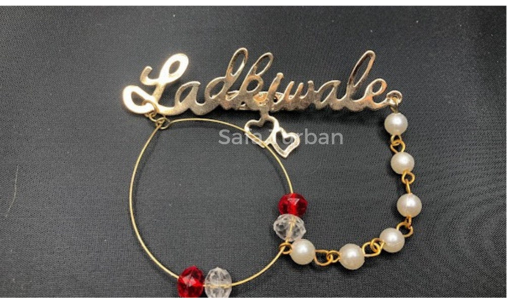 Indian Wedding Accessories- Ladkiwale Gold Plated Brooch/Brooch Pin Pack for Men & Women