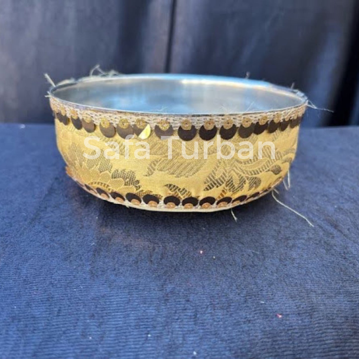 Wedding Accessories- Bride/Groom Mayian/ Haldi/ Maiyan/ Vatna Ceremony- Bowl in Golden Colour (sold per piece)