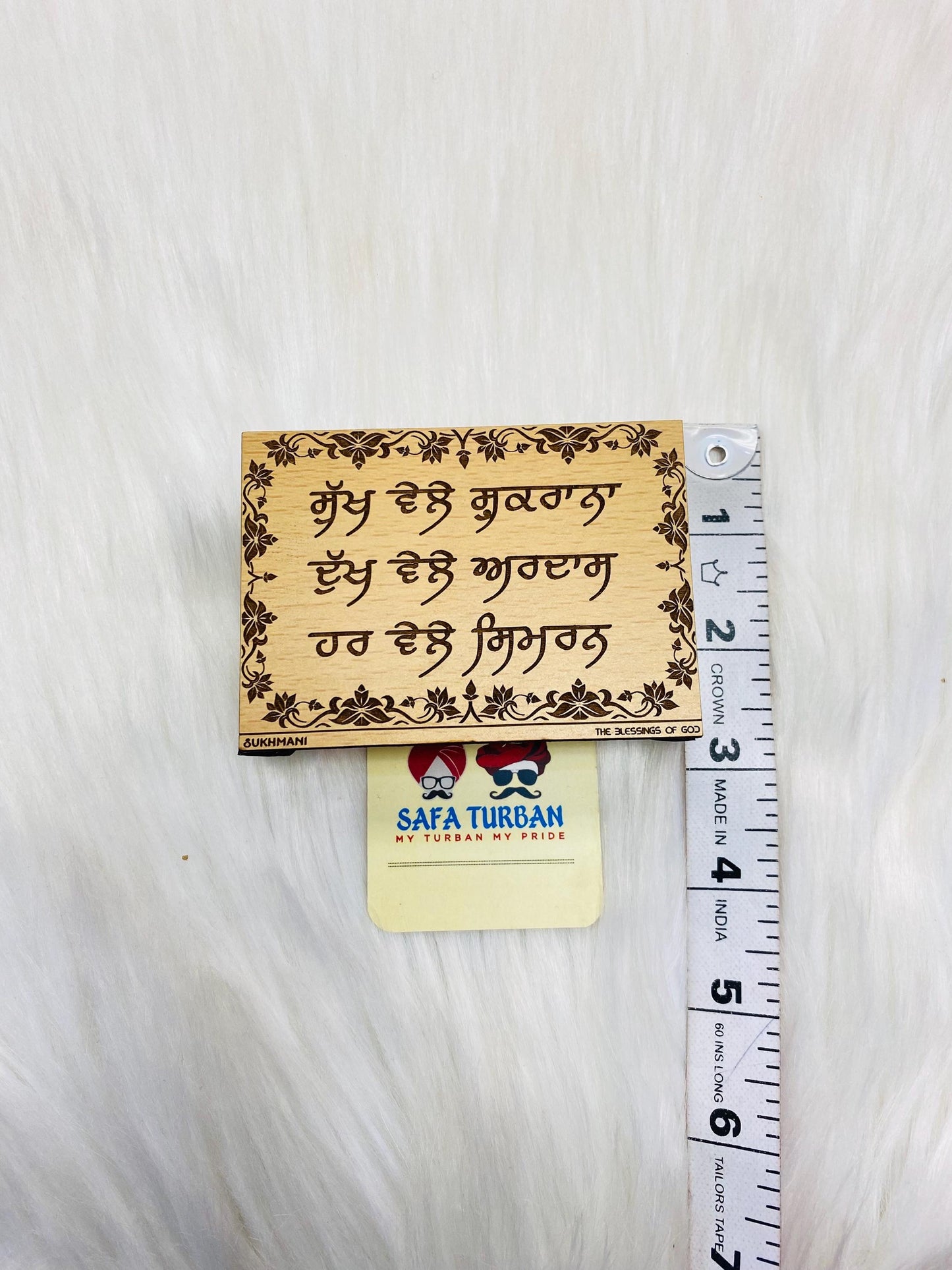 Wood Car/Truck/Office Dashboard/TableTop Display Accessories/Religious/Sikh item