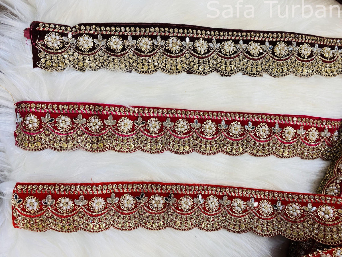 Decorative Fabric Lace for Dresses, Sarees, Lehenga, Suits, Blouses, Dupatta, Chunri, and Craft