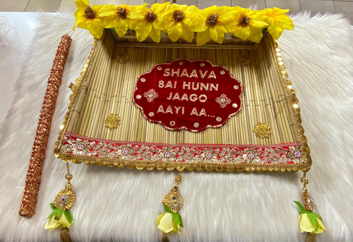 Indian Wedding Accessories-  Chajj/Chaaz for Jaggo Function (Bride/Groom family)