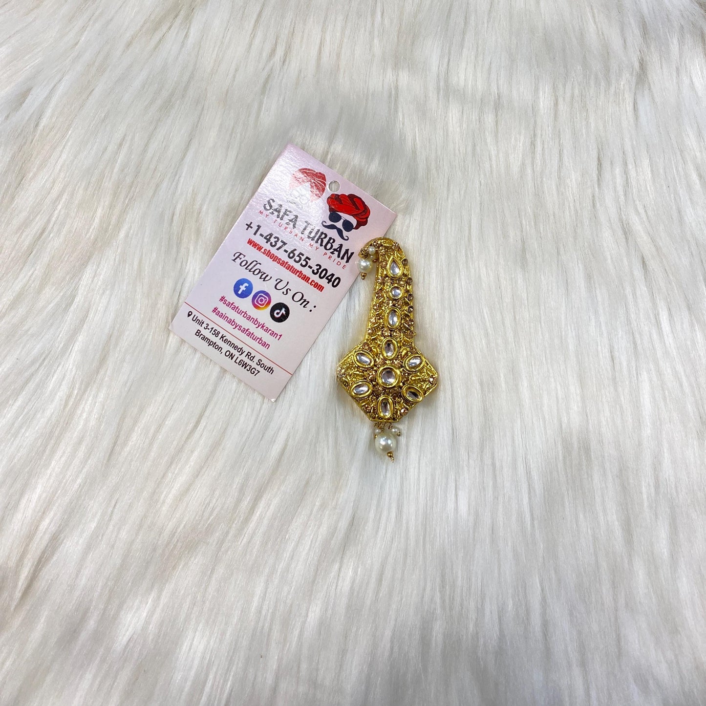 Indian Groom Wedding Accessories-  Kalangi/Kalgi for Men's Safa/Groom Pagdi (2)