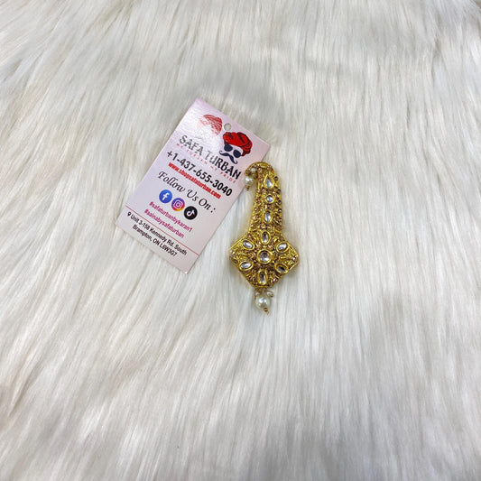 Indian Groom Wedding Accessories-  Kalangi/Kalgi for Men's Safa/Groom Pagdi (2)
