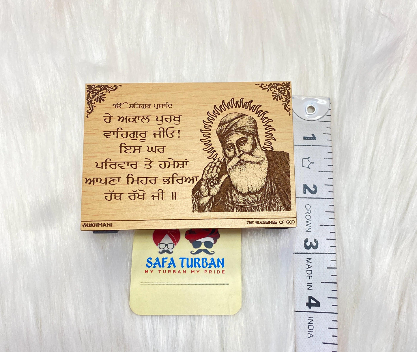 Wood Car/Truck/Office Dashboard/TableTop Display Accessories/Religious/Sikh item