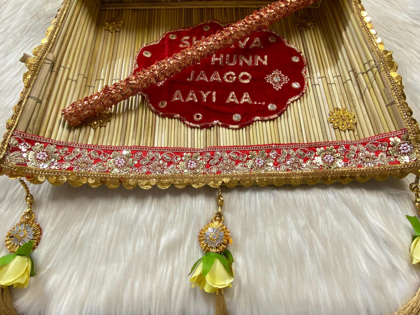 Indian Wedding Accessories-  Chajj/Chaaz for Jaggo Function (Bride/Groom family)