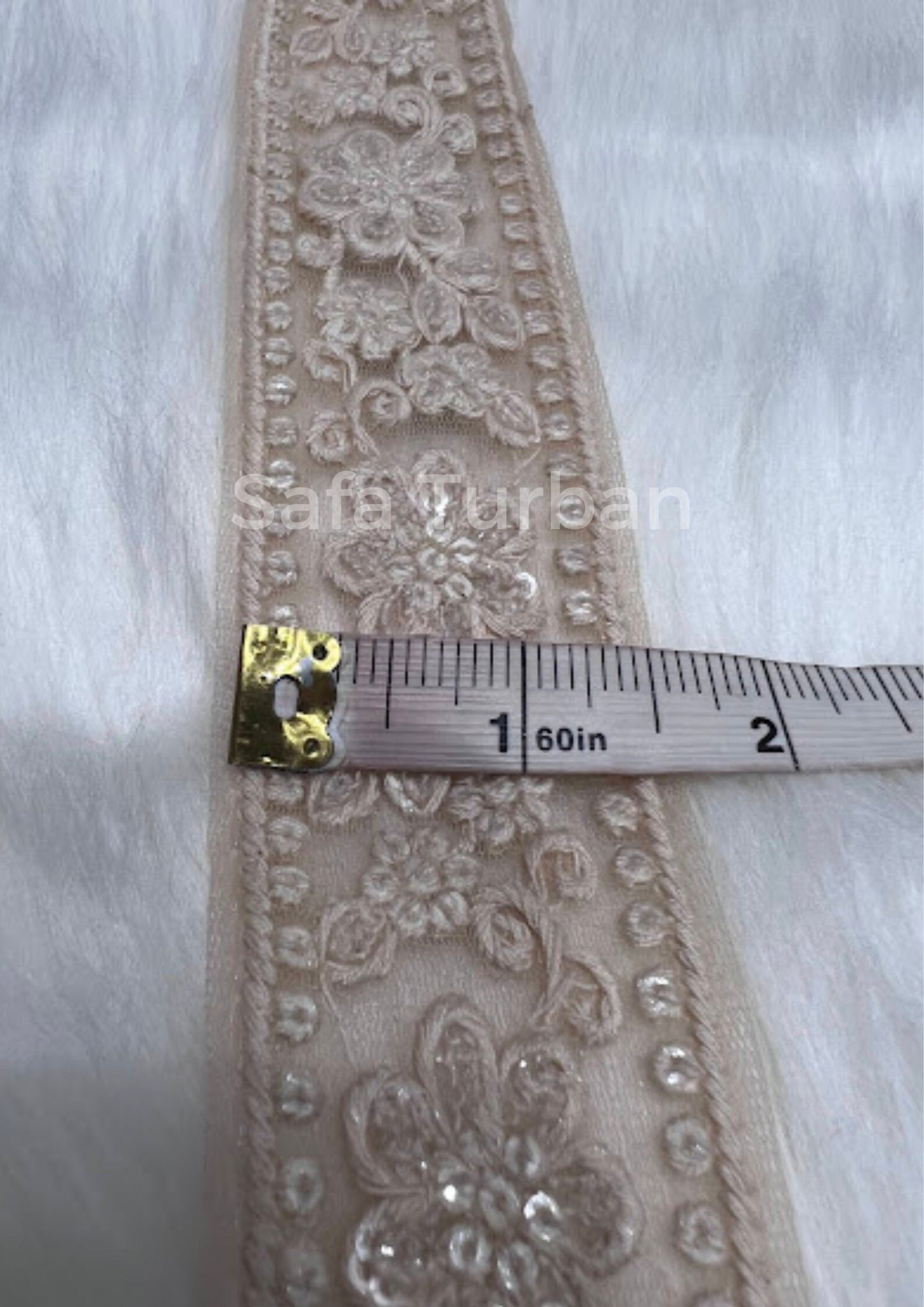 Highlight Border Lace for Dresses, Sarees, Lehenga, Suits, Blouses, Dupatta, Chunri, and Craft (1.50" wide)