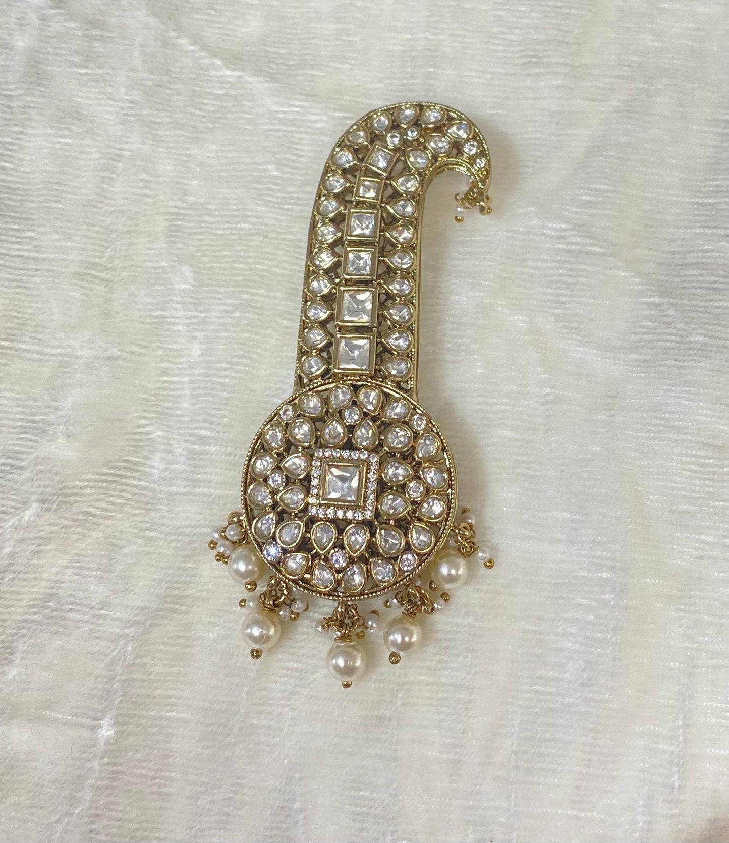 Golden Indian Groom Wedding Accessories-  Kalangi/Kalgi for Men's Safa/Groom Pagdi