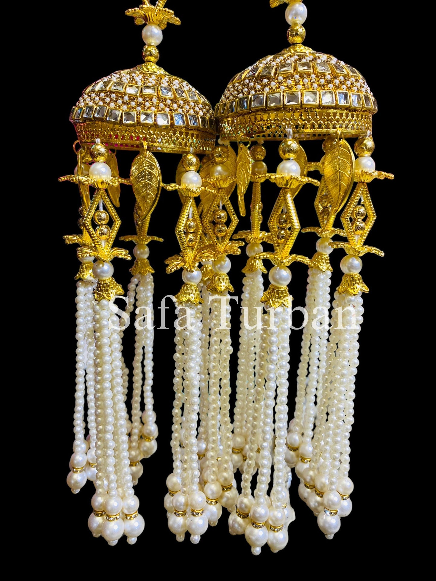 Beautiful Bridal Kaleera Traditional Embossed Big Size Kaliras for Bride & Women Hand Hanging Kalera(sold as pair)