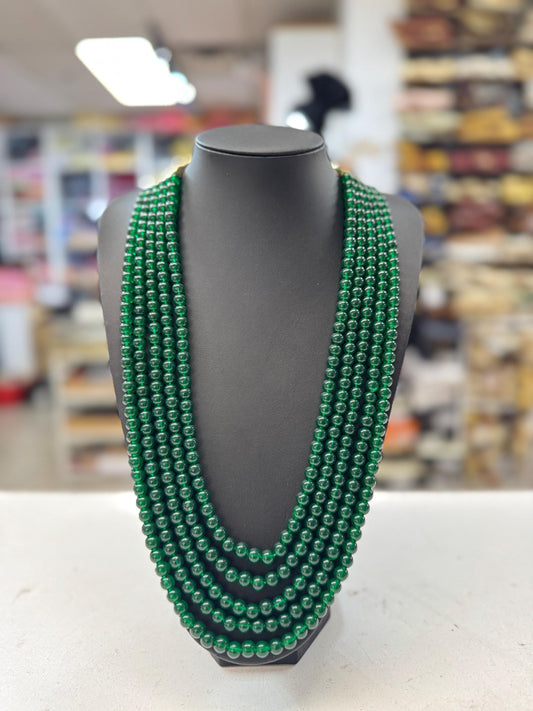 Indian Wedding- Green Pearl Necklace for Men/Groom for Wedding
