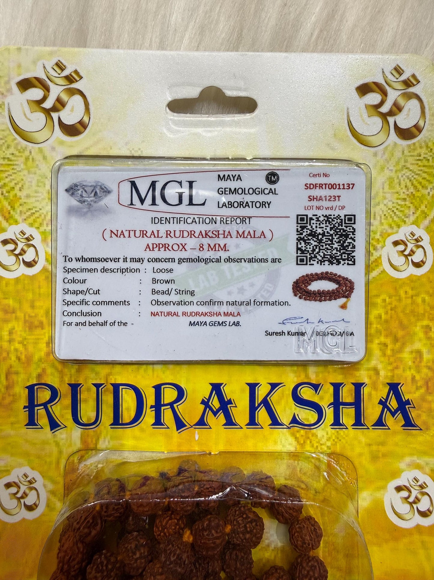 108 Beads Rudraksha Mala