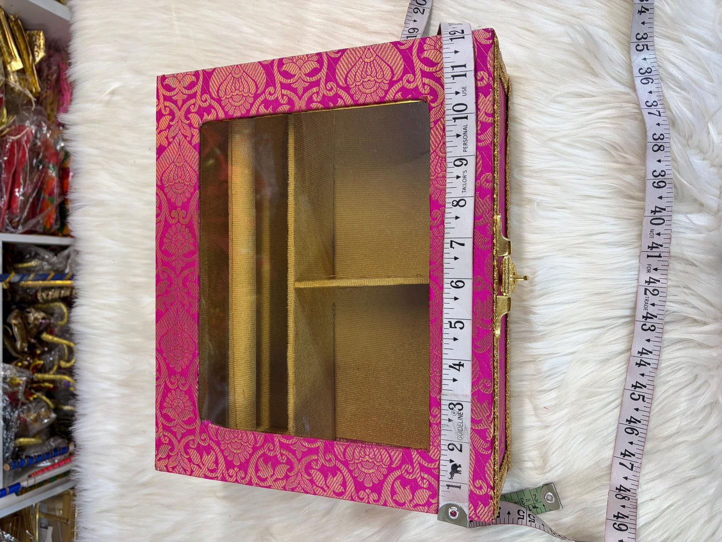 Churra /Kalira Box- Brocade handcrafted Box- Trousseau Box- Churra Kalire Box- Bridal Chura- Bridal Chuda Bangles- Bangle Storage Box